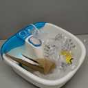 Homedics Bubble Mate Foot Spa, Toe Touch Controlled Foot Bath with Invigorating Bubbles and Splash Proof, Raised Massage Nodes and Removable Pumice Stone