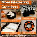 Halloween Arm Knitting Chunky Yarn - Soft Chunky Cotton Yarn for Arm Knitting Crochet for Beginners to DIY Baskets Bags Pet Nests Pillows Cushions Wall Halloween Decor(0.55lb/10 Yards)