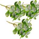 BESTOYARD 3 Bunches Artificial Shamrock Plant Bunches Versatile Greenery Decor for Home Office and Party Arrangements No Water Needed Faux Shamrock Picks for Patrick Day and Everyday Use