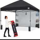 ABCCANOPY 10x10 Heavy Duty Pop Up Canopy Tent with Storage Sidewall, Black
Easy Setup, Portable Wheeled Carry Bag, UV50+, Sand Bags, Stakes & Guy Lines Included, For Beach, Market, Backyard