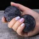 Dark Gray Baoding Ball, Chinese Health Sports Massage Ball, Used for Decompression Hand Exercise Ball (2 inches in Diameter) Boxed (3 Piece Set)