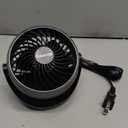 Gaiatop Desk Fan, 5-Inch Portable Electric Table Desktop Air Circulator Fans, Small but Powerful with 3 Speed 360 Adjustable Tilt for Cooling Home Dorm Office Bedroom Bathroom Kitchen, Black