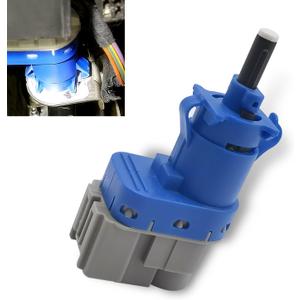 Pack-1 Car Brake Light Switch, Original Standard Replacement 7T4Z13480AA 8T4T96854M 8T4Z13480A, Standard 4 Pin Brake Pedal Modification Switch, Compatible with Specific Models (Blue & Gray)