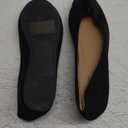 Shoes8teen Womens Ballerina Ballet Flats Shoes Leopard & Solids 14 Colors (7.5, 8600 Black Micro)