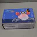 Gigilli Crawling Crab Baby Toys, Tummy Time Baby Toys 6-12-18 Month, Infant Learning Crawl Walking Dancing Crab with Music&Speed Control for 3 4 5 6+ Boys Girls Year Easter Birthday 1 2 3 Gifts (Green&white)