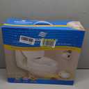 Drive Medical 770-626 AquaSense Raised Toilet Seat with Lid, Standard Seat, White (1 Count, Pack of 1)