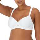 Bali Women's One Smooth U Ultra Light Minimizer Underwire Bra Df3490 (36D, White)