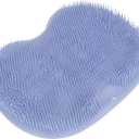 Silicone Foot Scrubber in Shower, Back Washer Exfoliating Bath Wash Pad Wall Mounted, Foot & Body Brushes for Men and Women 2 Pack