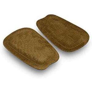 pedag Supra | German Handmade Shoe Tongue Pads | Soft Suede Leather and Memory Foam Shoe Padding | Solves Loose Shoes Problem | 1 Pair, Large/X-Large Size (Brown)