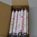 TecUnite 30 Pcs Flower Ballpoint Pens Floral Pens Bulk Floral Birthday Party Favors for Women 1.00 mm Black Ink Flower Fine Point Smooth Writing Journaling Gifts Office Supplies