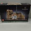 LEGO Architecture Notre-Dame de Paris Replica, Architectural Model Kit, Collectible Building Set for Adults, Build and Display Souvenir, Gift Idea for Lovers of History, Travel and Art, 21061