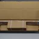 QDWIS Wood Curtain Rods for Windows 28 to 48 Inch,1'' Diameter Drapery Rods with Imitation Wood Grain Leaf Pattern Finials,Boho Adjustable Heavy Duty Curtain Rods Set,18-60'',Color:Natural Wood