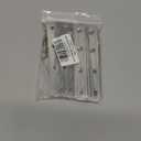 Sumnacon 8 Pcs Stainless Steel Flat Plates - 6 Inch Heavy Duty Mending Plate Straight Corner Brace Brackets Connector Furniture Repair Fixing Joint with Screws, Black