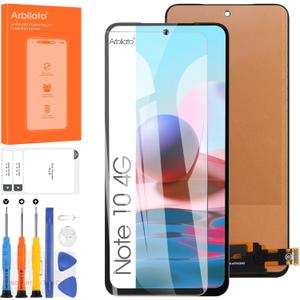 Screen for Xiaomi Redmi Note 10 Screen Replacement for Redmi Note 10s LCD Screen M2101K7AIM2101K7AG Touch Display Digitizer Assembly Repair PartsBlack Not Fit 5G Version