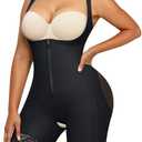 Nebility Fajas Colombianas Bodysuit Shapewear for Women Tummy Control Body Shaper Postpartum Butt Lifter with Zipper, 2XL