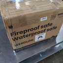 Fireproof and Waterproof Biometric Safe Weighs 62 lbs,1.5 cu.ft. Fire Proof Box for Home, Office, Lock Box, Cabinet with Fingerprint, Silent mode, Anti-Theft