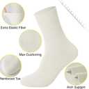 2 x J-BOX 8-10 Pairs Womens Cotton Crew Socks Thin Dress Socks for Women Above Ankle Breathable Casual Sock (White)