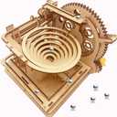 3D Puzzle Wooden Marble Run for Adults DIY Model Kit Assembly Wood Crafts Mechanical Puzzle for Teen Age 14+ Years Old