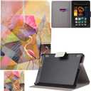Case for Kindle Fire HDX7, Ultra Lightweight PU Leather Stand Cover with Smart Auto Wake/Sleep Feature Slim Folio Card Slot Case for Amazon Kindle Fire HDX 7 2013 Version, Flamingo (Flamingo)