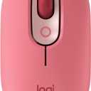 Logitech POP Mouse, Wireless Mouse with Customizable Emojis, SilentTouch Technology, Precision/Speed Scroll, Compact Design, Bluetooth, Multi-Device, OS Compatible - Heartbreaker Rose