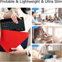XIWMIX Ultra-Slim Wireless Bluetooth Keyboard - 7 Colors Backlit Universal Rechargeable Keyboard Compatible with iPad Pro/iPad Air/iPad 9.7/iPad 10.2/iPad mini and Other iOS Android Windows Devices