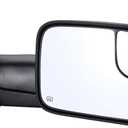 Towing Mirror Replacement Fit for 02-08 DodgeRam 1500 for 03-09 Dodge Ram 2500 3500 Pickup Truck Power Heated Tow Folding Side View Mirror Passenger Side