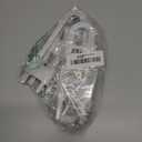 4 Pack Child Proof Sliding Cabinet Door Code Locks Baby Safety Cupboard Locks Adjustable U Shaped Cabinet Latches for Knob Handle Drawers Closet Plastic (4 PCS, White)