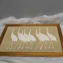 InSimSea Gold Framed Canvas Wall Art, Vintage Wall Decor for Bathroom, Cranes Animals Paintings Farmhouse Decor Aesthetic, Small Minimalist Prints for Bedroom Living Room Shelf Gift, 8x10inch