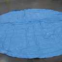 CACSPS 120" Non-Slip Splash Pad for Kids and Dog, Thicken Sprinkler Pool Summer Outdoor Water Toys, Extra Large Backyard Wading Pool for Children Boys & Girls or Pet Dog (Blue&Yellow)