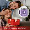 MFGNEH Valentines Day Gifts for Girlfriend Her,Girlfriend Gifts,Birthday Gift for Girlfriends,Anniversary Girlfriends Gift,Christmas for Her,14oz Purple Tumbler Coffee Mug