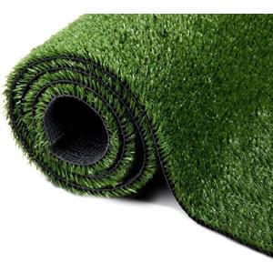 Synthetic Artificial Grass Turf 0.4" Customized Sizes, Drainage Holes Pet Faux Grass Astroturf Rug Carpet 4FTX4FT Indoor Outdoor Rug Area Garden Decor