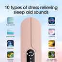 Under-Pillow Speaker for Sleeping - Mini Portable Wireless Bluetooth Bone, with White Noise & Timer | Supports TF Card, Suitable for Side Sleepers and Sleep Difficulties (Pink)
