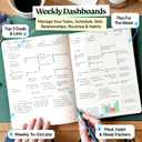 Roterunner Purpose Planner Notebook A5 5.8x8.3 Undated 2026 Daily Weekly and Monthly Productivity Goal Setting Tool for Work Home ADHD Planner for Adults Self Care Journal (Tan Hardcover)