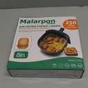 250 Pcs Air Fryer Liners Disposable 8 Inch, Non-Stick Oil-Resistant Air Fryer Paper Liners for 58 QT Baskets, Parchment Paper Liners for Air Fryer, Oven, and Microwave Use (Square)