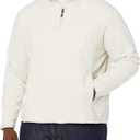 Amazon Essentials Men's Fleece Jacket, 1/4 Zipper Pullover (X-Large, Oatmeal Heather)