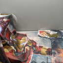 Iron Hero Man 7x5ft Happy Birthday Backdrop Cartoon Iron Hero Backdrop  Balloon Cartoon Background Hero Party Decoration Banner