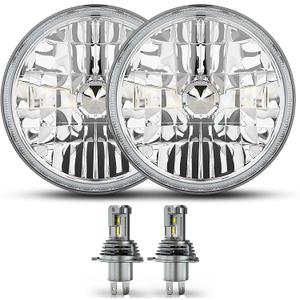 VCSZKXLY 2025 New 7 Inch Led Headlights Compatible for 1967 1968 1969 1970 1971 1972 1973 1974 1975 1976 1977 1978 1979 1980 1981 Chevy Camaro Headlights High Low Beam, DOT Approved H6024, Pack of 2
