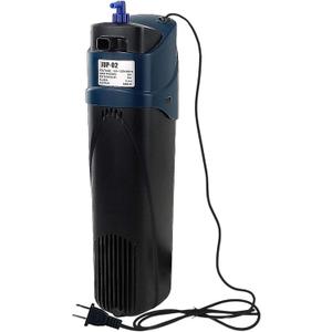 Fish Tank Filter U-V JUP-02 Submersible Aquarium Filter Green Clean Machine 132gph for 40-80 Gallon Small Fish Tank Internal Pump for Turtle Tank, Air Supply & Oxygen Enhancement