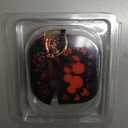 (with Cute Keychain) Girovo Compatible with Apple Airpods 4 Case 2024 Women, Soft Silicone Two-Tone Funny Cartoon Engraved Portable 360 Full Protection Anti-Scratch Air pod 4 Case Black/Red