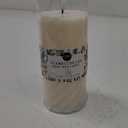 Core Home™ Large Flameless LED Swirl Pillar Wax Candle - Cream
