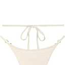 ZAFUL Bikini Sets for Women Halter Two Piece Swimsuits Sexy Triangle Bikinis Textured Cheeky Bathing Suit (Beige, M)