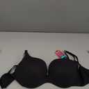 Maidenform Comfort Devotion Underwire Bra, Comfortable Bra with No-Poke DreamWire, Full-Coverage T-Shirt Bra (38D, Black)
