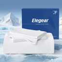 Elegear Silver Infused Cooling Bed Sheets King, Arc-Chill® 3.0 Cool Tech, Silver-Ion Freshness, Cooling Sheet Set for Hot Sleepers & Night Sweats, Breathable Soft & Dry, Deep Pocket 18", 4PCS