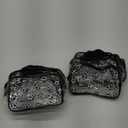 Kacctyen 12 Pcs Soccer Clear Makeup Gift Bags Bulk for Team Girls Soccer Party Accessories Goodie Bags for Football Lovers Clear Cosmetic Bag PVC Waterproof Christmas Gift for Women