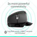 Logitech MX Master 4 for Mac, Ergonomic Bluetooth Mouse with Advanced Performance Haptic Feedback, Ultra-Fast Scrolling, USB-C Charging, MacOS, iPadOS, Windows - Space Black
