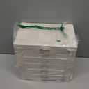 Frebeauty 5-layer Jewelry Box,Faux Leather Jewelry Organizer with 4 Drawers,Jewelry Organizers and Storage with Mirror,Jewelry Holder Organizer for Necklace,Jewerly Boxes for Women Girls(White) (Medium)