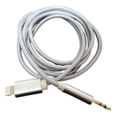 Acoustic 6 Foot Auxiliary Audio Cable, AUX to Lightning