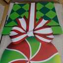 Grinchmas Christmas Decorations Outdoor, 2pcs Large Lollipop Peppermint Candy Gift Metal Yard Signs Xmas Decor, 43" Colorful Ornaments Lawn Stakes for Front Door Garden Home Farmhouse Outside Party