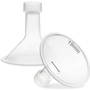 Nenesupply 19mm Flange Breastshield Compatible with Lansinoh Pump Parts and Breastpumps. Replacement to Lansinoh Flange 19mm Breastshield. Work with SignaturePro SmartPump Manual