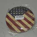Rustic American Flag Round Wooden Hanging Sign for Home Office Wall Art Decor Door Hanger Gift 88 Inches